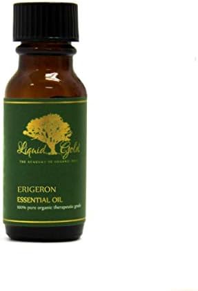 0.6 Oz Premium Erigeron Uçucu Yağ Sıvı Altın Saf Organik Doğal Aromaterapi