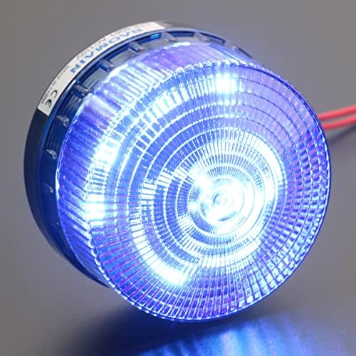 Baomaın yanıp sönen sinyal yuvarlak uyarı ışığı LED - 3071 AC 110V 3W mavi