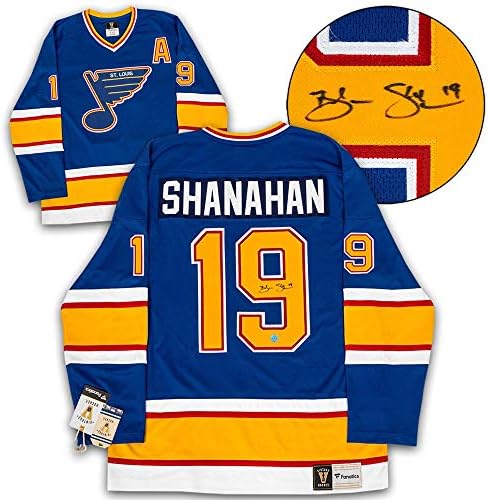 Brendan Shanahan St Louis Blues İmzalı Retro Fanatik Forması - İmzalı NHL Formaları
