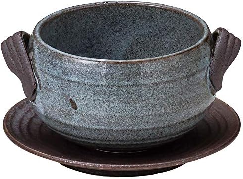 山下工芸(Yamashita kogei) Fırın Güveç Topu ve Tabağı Küçük Kase, 15× 10,5 × 6,7 cm (380cc), Porselen