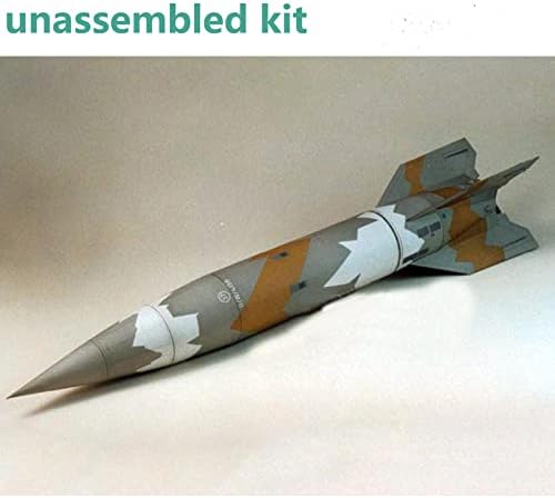 MOUDOAUER 1/24 Ölçekli Alman V1 ve V2 Füzeleri 3D Kağıt Modeli Askeri Model Diecast Askeri Model Koleksiyonu için (Demonte