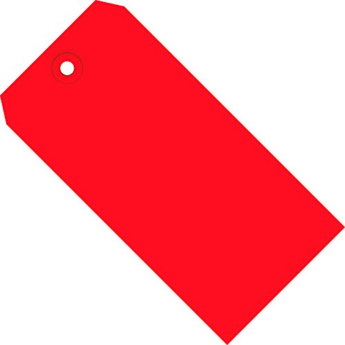 KUTU ABD BG11071E Nakliye Etiketleri, 13 Pt, 5 3/4 x 2 7/8, Kırmızı (1000'li Paket)