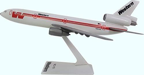 Batı Beyaz Düzeni DC-10 Uçak Minyatür Modeli Plastik Snap-Fit 1: 250 Parça ADC-01000I-009