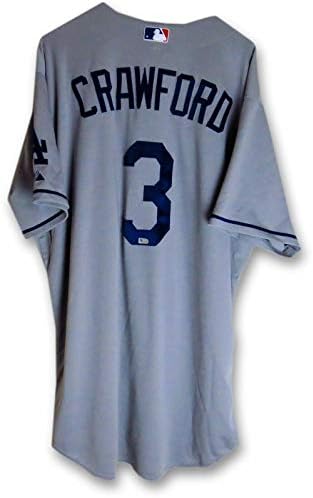 Carl Crawford Takım Sorunu Forması Dodgers Yol Gri 2015 3 MLB HZ533365-MLB Oyun Kullanılmış Formalar