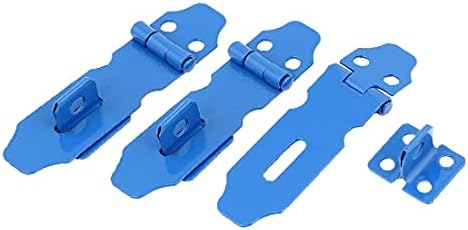 X-DREE 3 cCabinet Kapıları Kapı 7.5 cm Uzunluk Mavi Metal Çile (3 cCabinet Kapıları Kapı 7.5 cm Uzunluk Mavi Metal Çile
