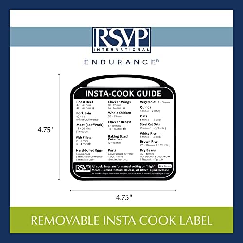 RSVP Uluslararası Mutfak Organizasyonu Koleksiyonu Çıkarılabilir Etiketler, Yemek Pişirme Rehberi, Beyaz / Siyah