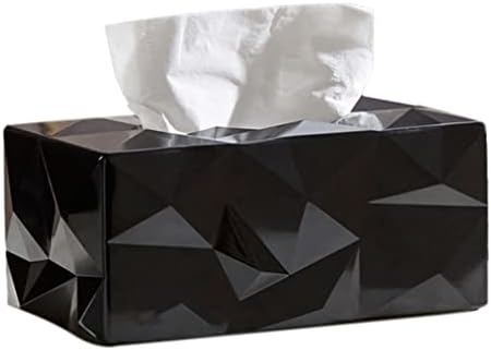 LLLY Doku Kutusu İskandinav Doku Kutusu Peçete rulo kağıt havlu tutucu Kılıf Dağıtıcı Ev Dekorasyon (Renk : Siyah, Boyutu: