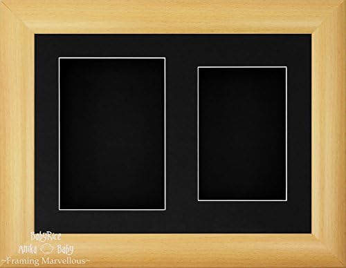BabyRice 11.5x8. 5 Kayın Etkisi 3D Ekran Çerçevesi / 2 Delik Siyah Montaj Siyah Arka