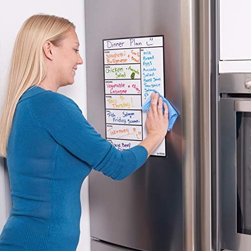 Karalama Büyük A3 Manyetik Buzdolabı Takvim, Haftalık Yemek Planlayıcısı, Kuru Silin Beyaz Tahta Yüzey