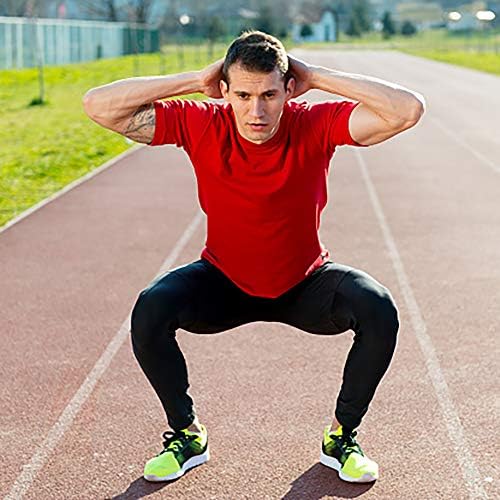 MCPORO Egzersiz Gömlek Erkekler için Kısa Kollu Hızlı Kuru Atletik Spor Aktif T Shirt Nem Esneklik