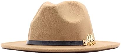 Fedora Yün Şapka Bayan Kemer Klasik Geniş Toka Panama geniş disk şapka Beyzbol Kapaklar X Faktörü Şapka