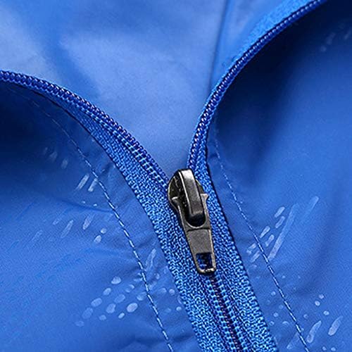 Erkek Kadın Rahat Rüzgar Geçirmez ceket Ultra hafif yağmur geçirmez rüzgarlık açık ceket