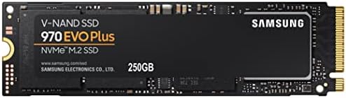 SAMSUNG 970 EVO Plus SSD 250GB NVMe M. 2 V-NAND Teknolojisine Sahip Dahili Katı Hal Sürücüsü, Oyun için Depolama ve Bellek