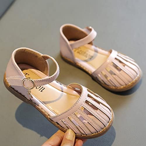 Çocuk Sandalet Moda Bebek Burnu açık Prenses Ayakkabı Yumuşak Tabanlı Cut Out plaj sandaletleri Mary Jane düz ayakkabı