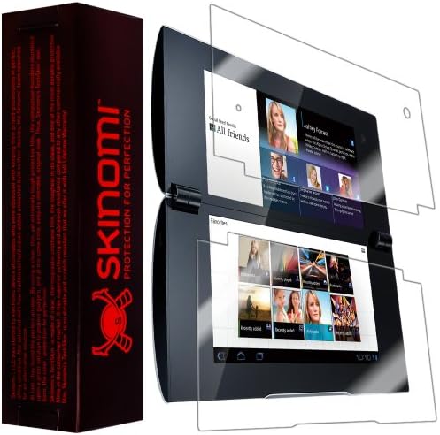 Skinomi Ekran Koruyucu ile Uyumlu Sony Tablet P Temizle TechSkin TPU Anti-Kabarcık HD Film