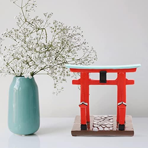 Toyvian Japon Dekor Japon Dekor 2 Adet Minyatür Şinto Tapınak Reçine Japon Torii Kapısı Modeli Oyuncak Şinto Sunak Rafı Mini