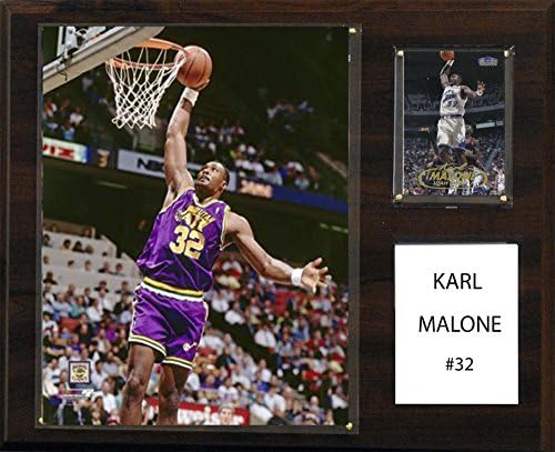 C & I Koleksiyon Eşyaları NBA Utah Jazz Karl Malone Oyuncu Plaketi, 12 x 15 inç