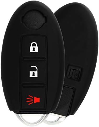 KeyGuardz Anahtarsız Giriş Uzaktan Araba akıllı anahtar Fob Dış Kabuk Kapak Yumuşak Kauçuk Koruyucu Kılıf Nissan Infiniti