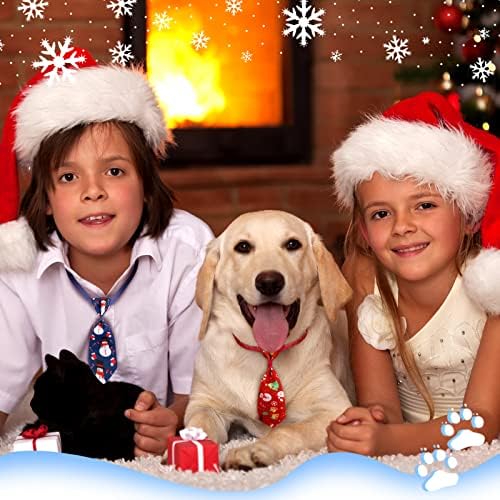 Frienda 6 Adet Noel Köpek Bağları Ayarlanabilir Küçük Pet papyon Noel Köpek Kravatlar Noel Festivali için Köpek Bakım Aksesuarları