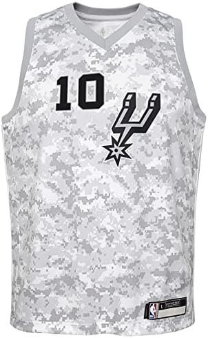Dış malzeme San Antonio Spurs DeMar DeRozan 10 NBA Büyük Çocuklar Gençlik (8-20) City Edition Swingman Forması
