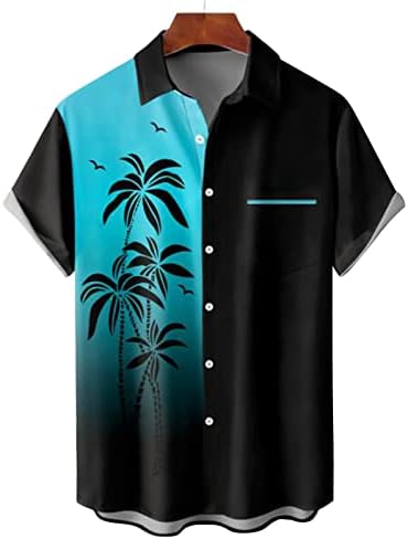 YHAIOGS Erkek T-Shirt Erkek Elbise Gömlek Kısa Kollu Yetişkin DryBlend Wowear T-Shirt Cep Büyük T Shirt Erkekler için