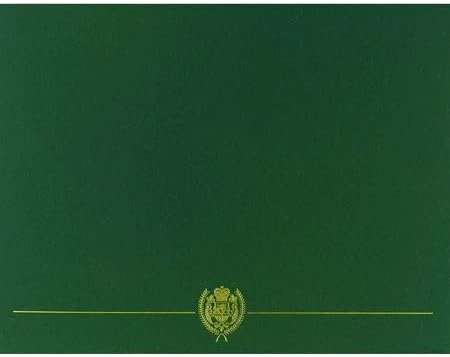 Sertifika Kapağı Klasik, Yeşil W, PK50