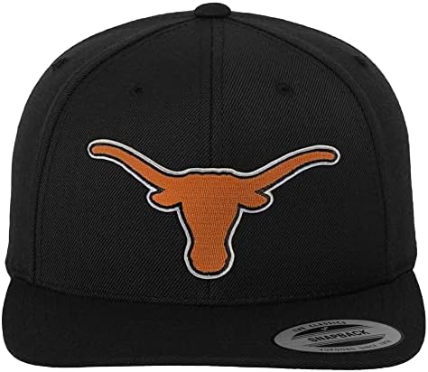Texas Üniversitesi Resmi Lisanslı Texas Longhorns Logo Premium Snapback Kap