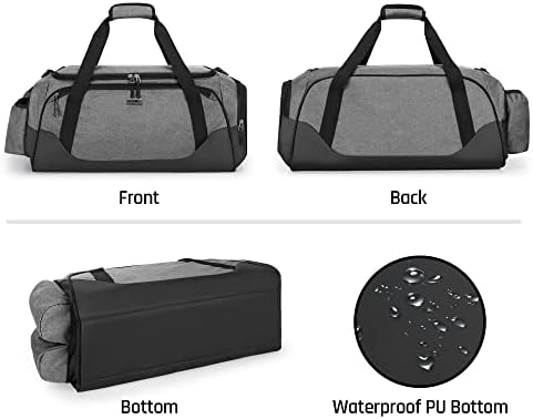 DSLEAF Spor spor çanta Erkekler ve Kadınlar için, silindir seyahat çantası Soğutucu Çanta ile 6 Can İçecekler, Çok Cepler