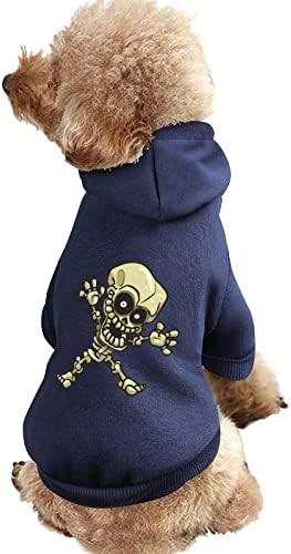 Kemik Kafatası Köpek Tek Parça Gömlek Moda Köpek Kostüm kapaklı evcil hayvan aksesuarları