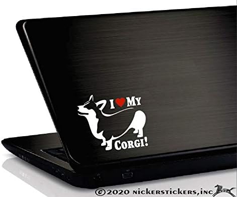 Corgi'mi Seviyorum/ NickerStickers ® Pembroke Welsh Corgi Köpek Vinil Köpek Penceresi Otomatik Çıkartma Çıkartması