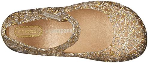 Mini Melissa Campana Zig Zag VI SP BB Mary Jane Ayakkabı (Yürümeye Başlayan Çocuk), Karışık Altın Parıltı, 7 M ABD Yürümeye