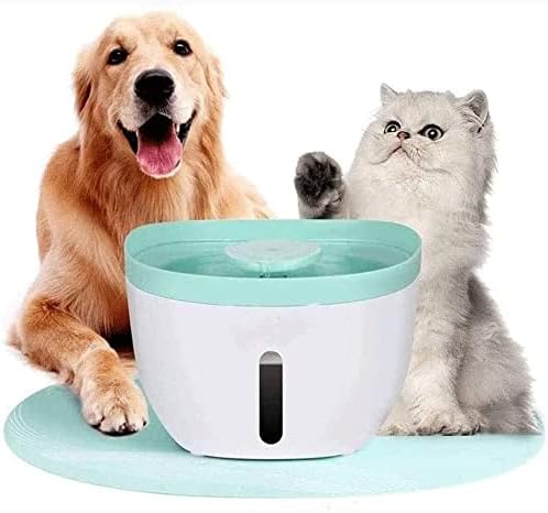 MXJCC Pet Çeşmesi, Kediler için Su Çeşmesi, 74oz / 2.2 L Sessiz Otomatik Pet Su Sebili, Akıllı Pompalı ve Yedek Filtreli