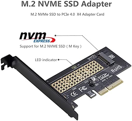 Alüminyum Soğutucu Çözümlü PCIe 3.0 x4 Adaptörüne M. 2 NVME