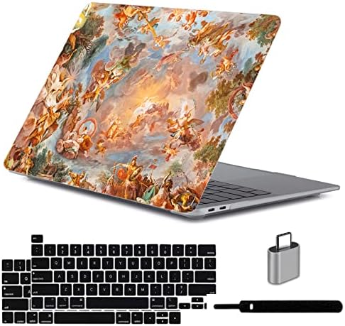 LanBaıLan Kılıf ile Uyumlu MacBook Pro 13 inç Dokunmatik Bar -2022 Sürümü M1 M2 Çip A2338 A2289 A2251 A2159 A1989 A1706