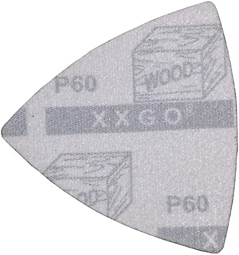 XXGO 240 Pcs 3-1/8 İnç 80mm Üçgen Salınan Aracı Zımpara Pedleri Kitleri Dahil 60 Irmik 80 Irmik 120 Irmik 240 Irmik Üçgen