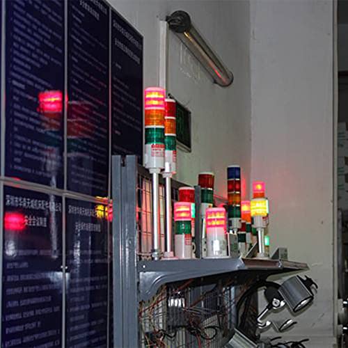 Othmro 1 adet TB-60 220 V 3 W uyarı ışığı, endüstriyel sinyal ışık kulesi lambası, sütun LED Alarm yuvarlak kule ışık göstergesi