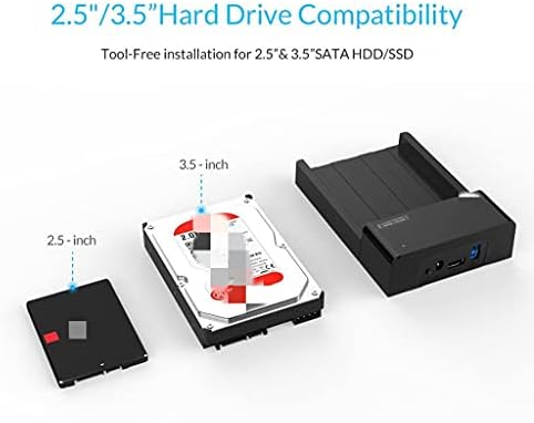 SLNFXC 2.5 3.5 inç HDD Caddy SATA USB Tip B ESATA Harici SSD Muhafaza 16 TB'a kadar HDD Yerleştirme İstasyonu Dizüstü Bilgisayar