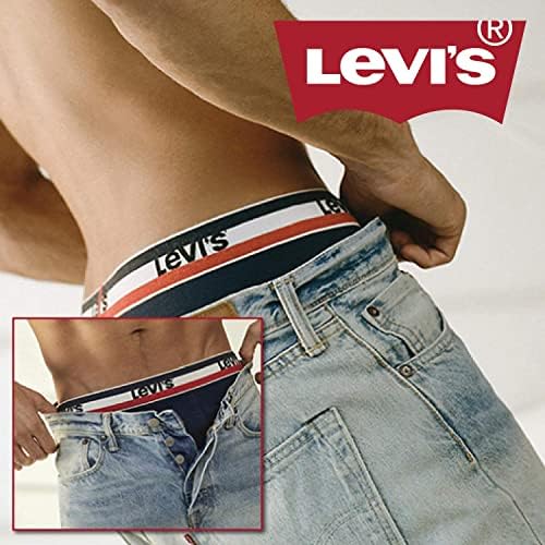 Levi'nin erkek iç çamaşırı mikrofiber Boxer kısa erkekler için Ultra yumuşak 4 paket