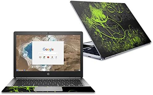HP Chromebook 13 G1 13.3 (2018) ile Uyumlu MightySkins Cilt - Yeşil Bozulma / Koruyucu, Dayanıklı ve Benzersiz Vinil Çıkartma