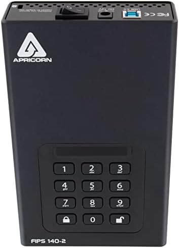 Apricorn Aegis Masaüstü 2 TB FIPS 140-2 Doğrulanmış 256 Bit Şifreli Sabit Sürücü (ADT-3PL256F-2000)