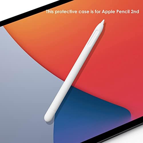 ProElife Koruyucu Kılıf Cilt Silikon Kapak için Apple Kalem 2nd Gen Stylus Kol Tutucu için Girişim Olmadan Manyetik Şarj