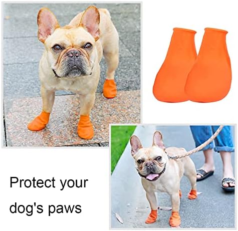 4 Adet Köpek Pençe Koruyucuları Aşınmaya Dayanıklı köpek çizmeleri Su Geçirmez Köpek Ayakkabı Köpek Yürüyüş Dışında