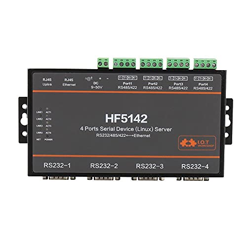 Anncus Seri RS232 / 485 / 422 Dört Seri Sunucu Ethernet Statik Koruma Ağı Şeffaf İletim Ekipmanları HF5142B