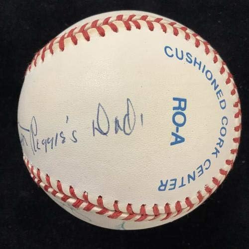 Reggie Jackson + Ailesi Beyzbol Bob Brown Yankees'i JSA İmzalı Beyzbol Topları Olarak İmzaladı