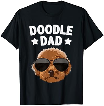Erkekler İçin serin Doodle Baba Altın Doodle Labradoodle Köpek Sevgilisi T-Shirt