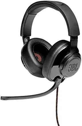 JBL Quantum 300-JBL Quantum Engine Yazılımına Sahip Kablolu Kulak Üstü Oyun Kulaklıkları - Siyah (Yenilendi)