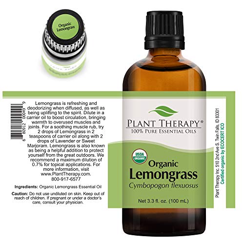 Bitki Terapi Limon Organik Esansiyel Yağ 100 % Saf, USDA Sertifikalı Organik, Seyreltilmemiş, Doğal Aromaterapi, terapötik
