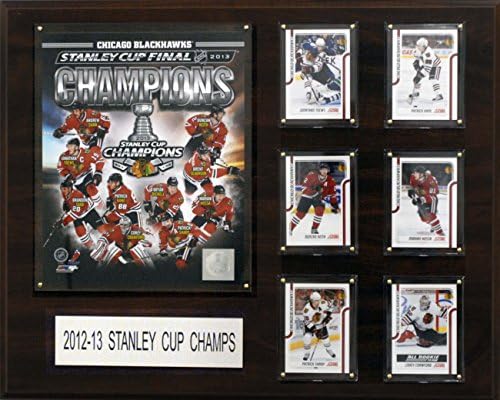 NHL Chicago Blackhawks 2012-2013 Stanley Kupası Şampiyonlar Plaketi, 16 x 20 inç