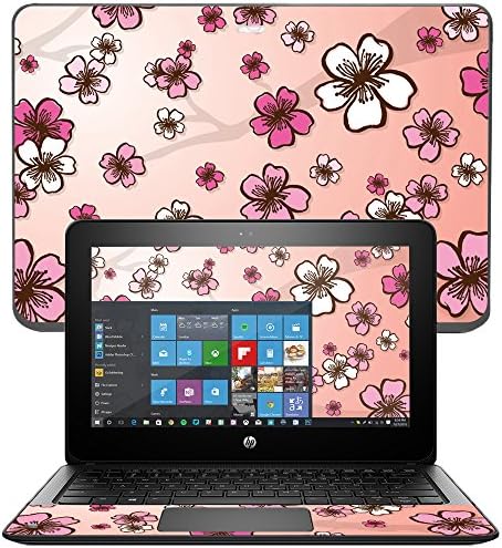 MightySkins Cilt ile Uyumlu HP ProBook x360 11 (2017) wrap Kapak Sticker Skins Kiraz Çiçeği