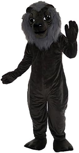 Gri aslan Maskot Kostüm Karakter (Özel boyut özel)